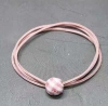 Korean fresh and cute hair band fabric five-pointed star hair tie sprouting rope, simple and girlish, cute and versatile hair band and hair accessory, shrimp checkered round Application Scenario